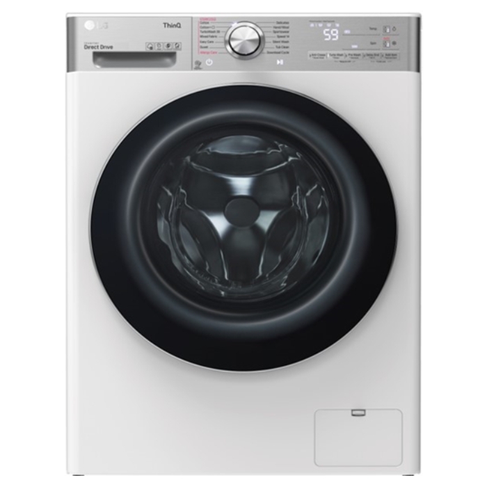 Buy Lg 12kg front load wifi washing machine (wfv1214wht1) - white in Saudi Arabia