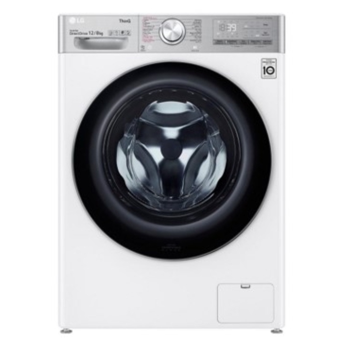 Buy Lg 12/8 kg front load washer/dryer - white (wsv1208wht) in Saudi Arabia