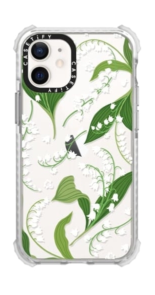 

Casetify lily valley iphone 12 mini back case - clear