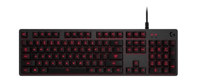 

Logitech g413 mechanical backlit gaming keyboard (920-008310) - carbon red