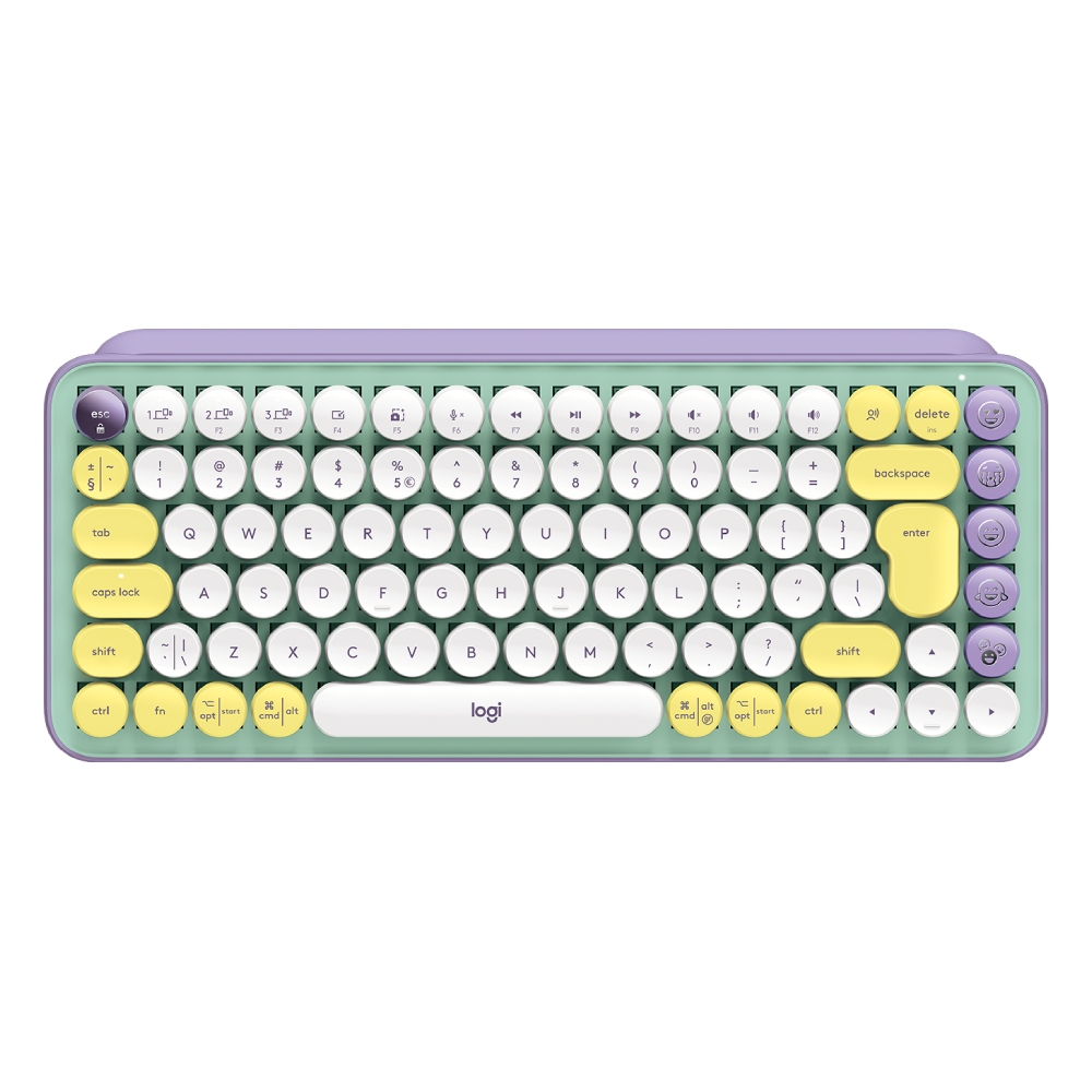 

Logitech pop keys wireless mechanical keyboard with emoji keys - mint
