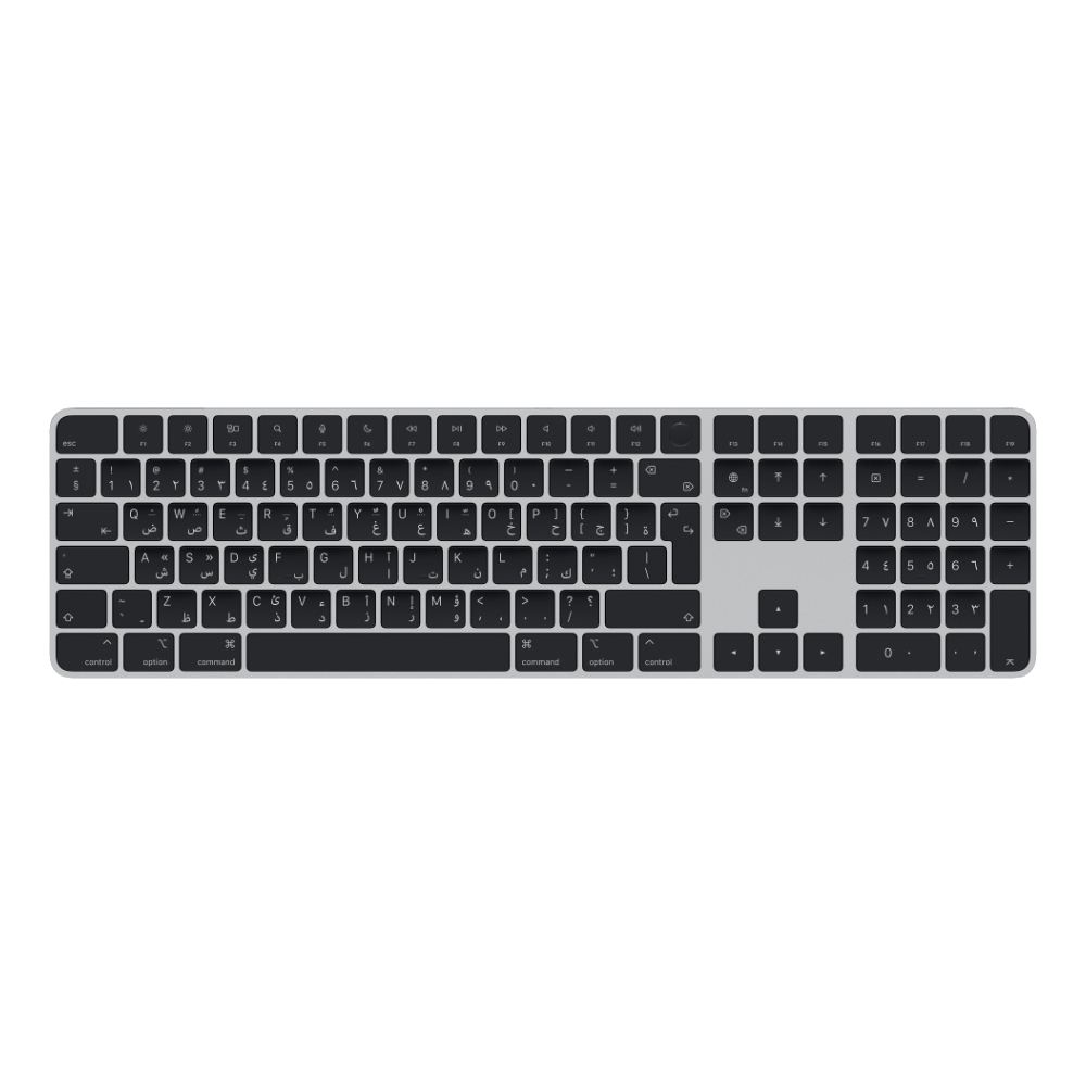 Apple magic keyboard with touch id and numeric keypad - arabic