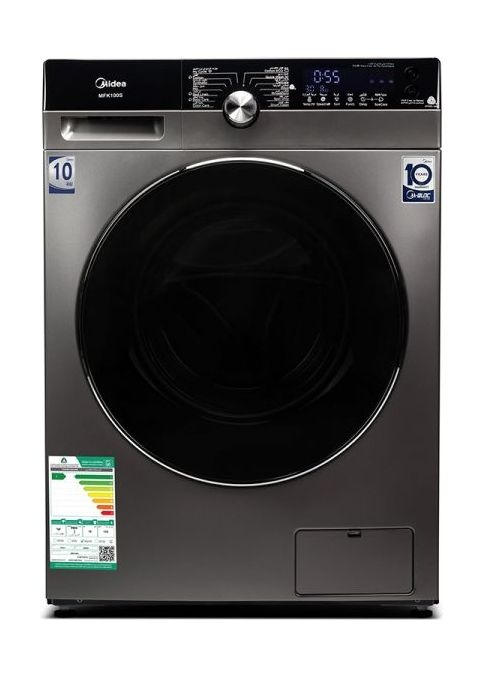 

Midea front load washing machine 12kg (mfk120s) - silver