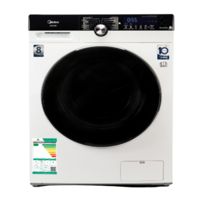 

Midea 8kg 1,500 rpm front load washer - white (mfk80)