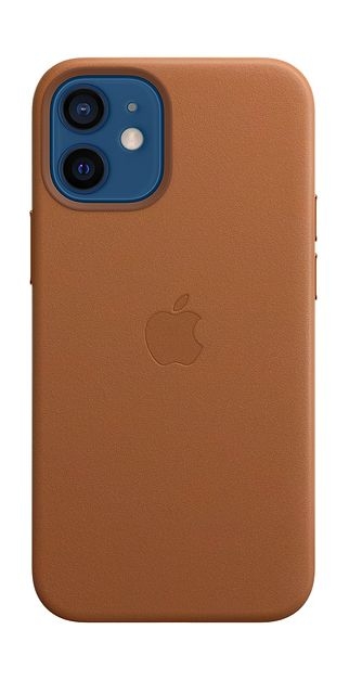 

Apple iphone 12 mini leather case with magsafe - saddle brown