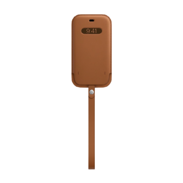 

Apple iphone 12 pro magsafe leather sleeve - saddle brown