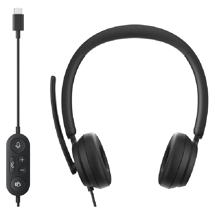 Buy Microsoft modern usb-c headset - black in Saudi Arabia