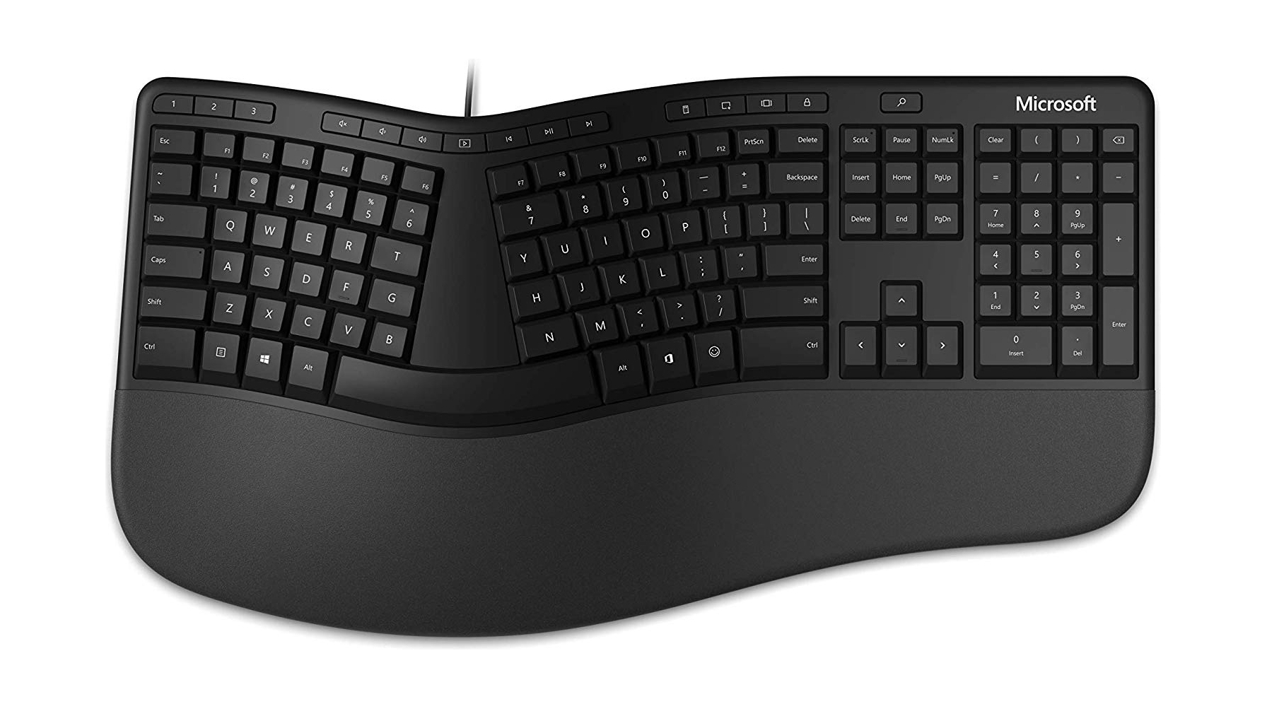 

Microsoft ergonomic wired keyboard (lxm-00020) - black