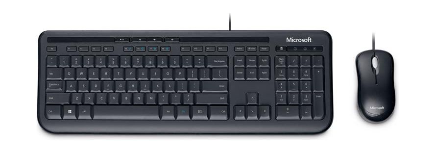 

Hp wired desktop 600 mouse & keyboard kit (apb-00012) - black