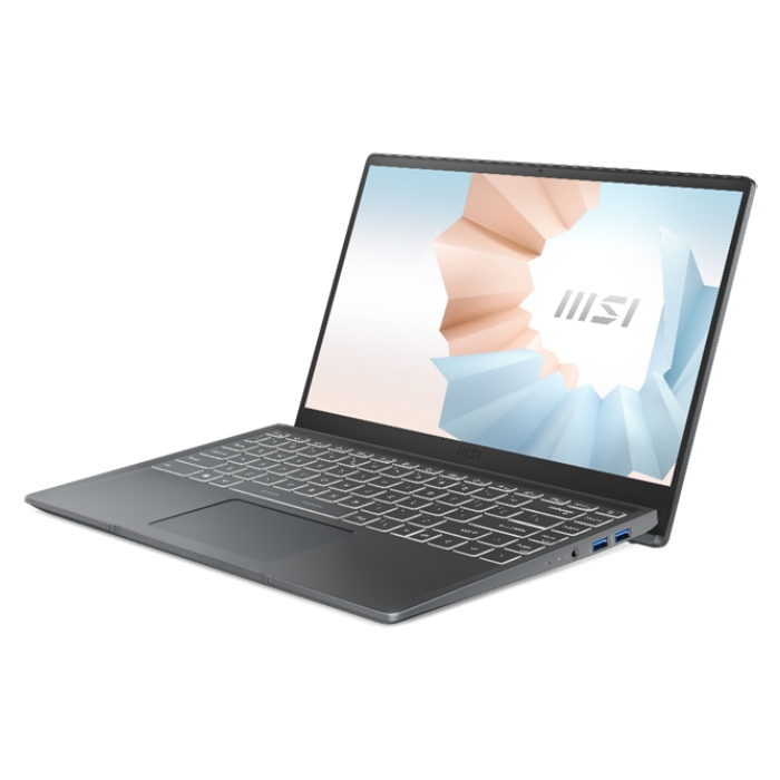 Buy Msi modern 14 amd ryzen 7, 8gb ram, 512gb ssd, 14-inch laptop - grey in Saudi Arabia