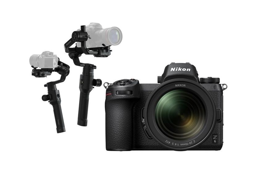 

Nikon z 6 mirrorless digital camera with 24-70mm lens + dji ronin-s- 3-axis stablizer f...