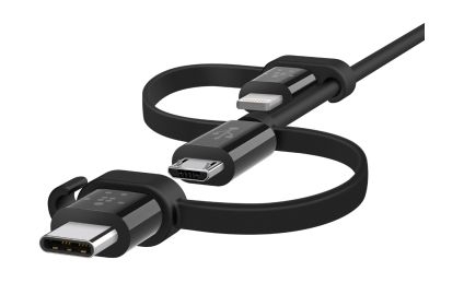 

Belkin universal cable with micro-usb, usb-c and lightning connectors