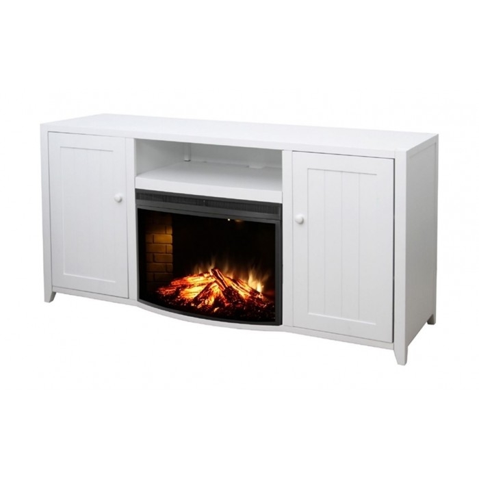 

Wansa 65" tv stand with electric fireplace - white (a-002ft)