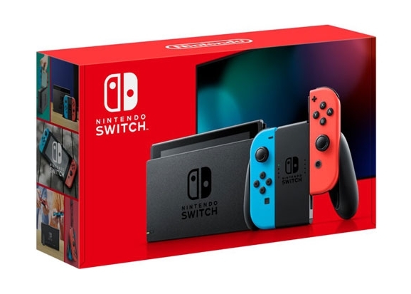 

Nintendo switch console neon + extended battery