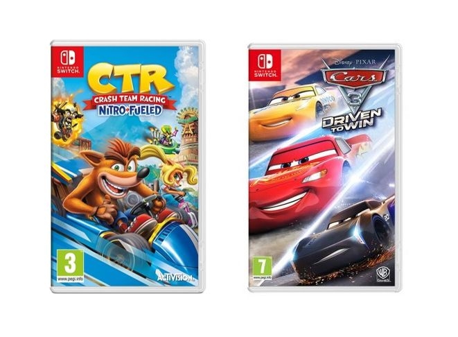 

Crash team racing nitro-fueled + cars 3 drive to win: nintendo switch game