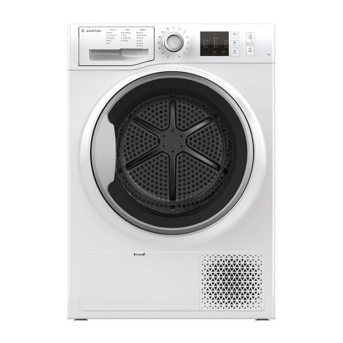 

Ariston 8kg dryer condenser (ntcm108bsk60hz) - white