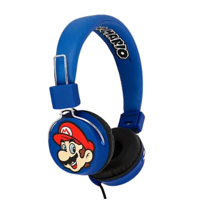 Buy Otl super mario and luigi wired tween kids headphones - blue in Saudi Arabia