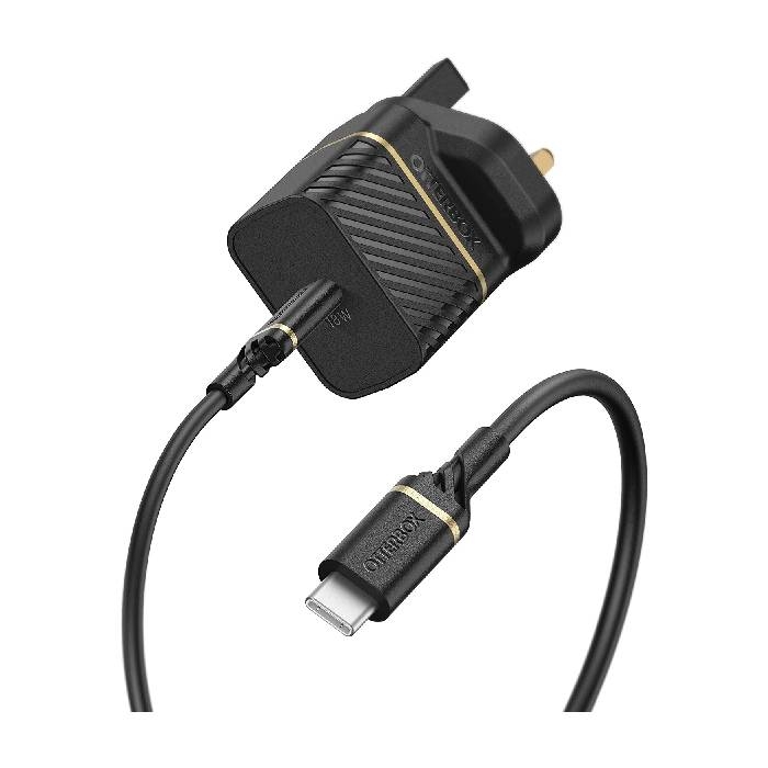

Otterbox uk wall charger bundle usb-c 18w - usb-pd + cable c-lightning 1m - black