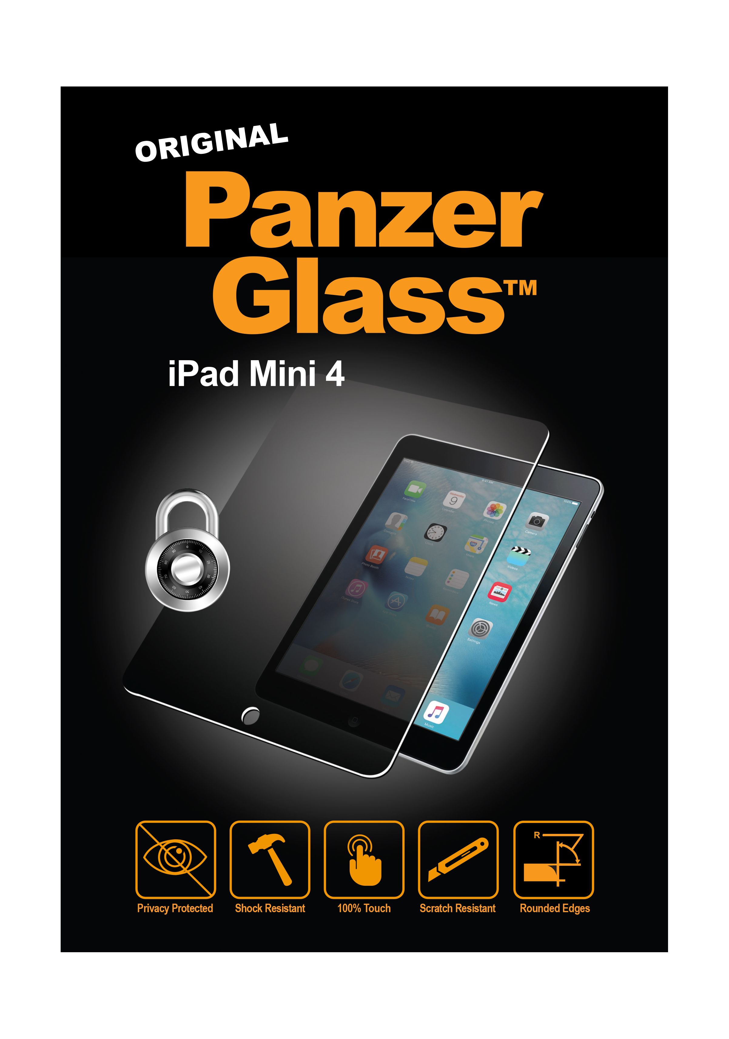 

Panzer glass original screen protector for ipad mini 4 (1051) - clear
