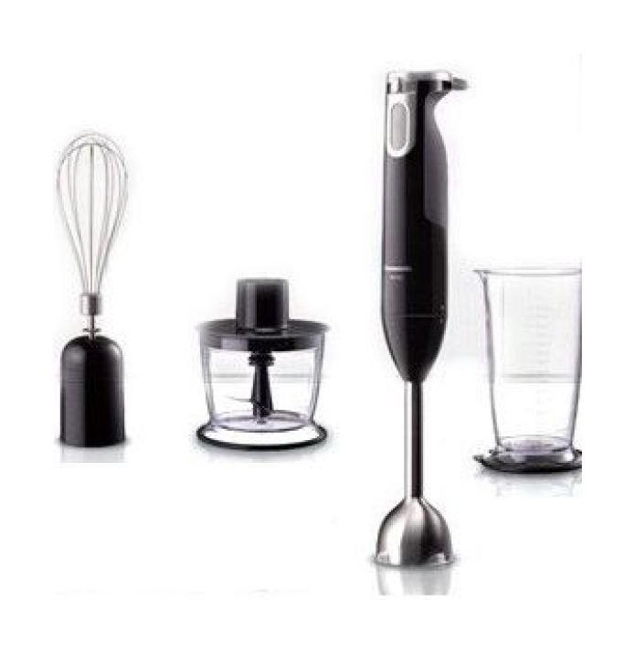 Buy Panasonic hand blender with chopper and whisk, 600 w, mx-ss1btz - black in Saudi Arabia