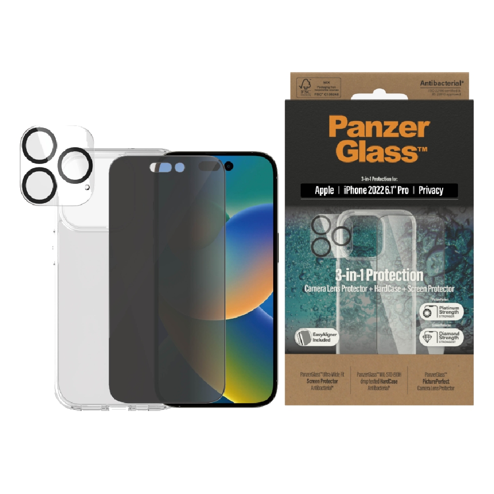 

Panzer bundle 3n1 iphone 14 pro 6. 1 inch - privacy