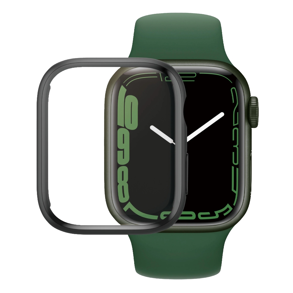 Buy Panzerglass screen protector full body apple watch series 7 41mm black in Saudi Arabia