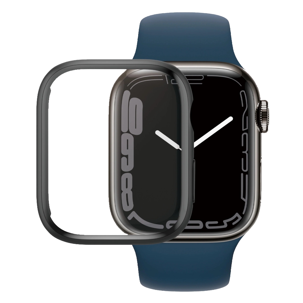 Buy Panzerglass screen protector full body apple watch series 7 45mm black in Saudi Arabia