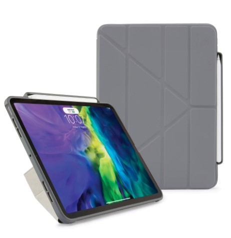 

Ipad air 4 10. 9 inch (2020) origami pencil case - dark grey