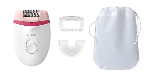 Philips satinelle essential corded compact epilator - bre255/12