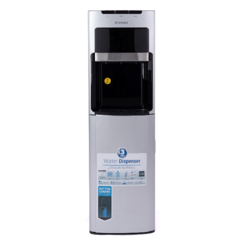 Buy Platinum water dispenser 3taps bottom loading (wd8610s) silver in Saudi Arabia