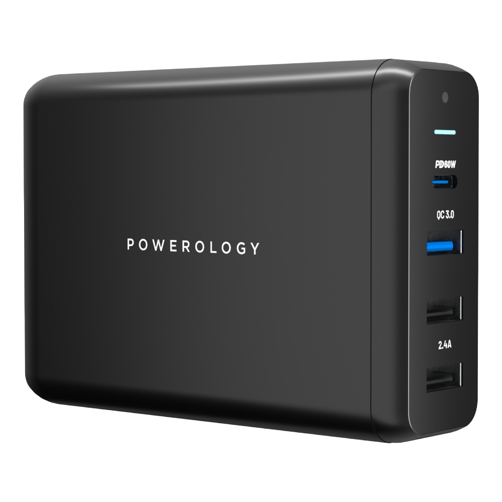 

Powerology 4 ports 75w quick charge terminal charger