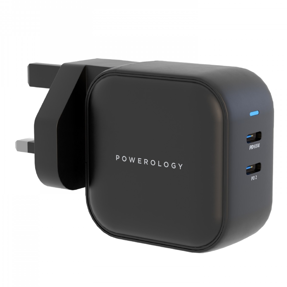 

Powerology dual port 65w travel kit