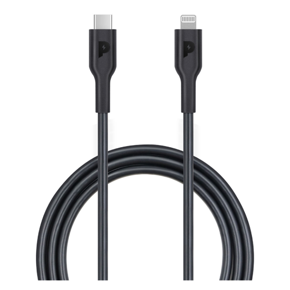 

Powerology usb-c to lightning pd 20w 2m cable - black