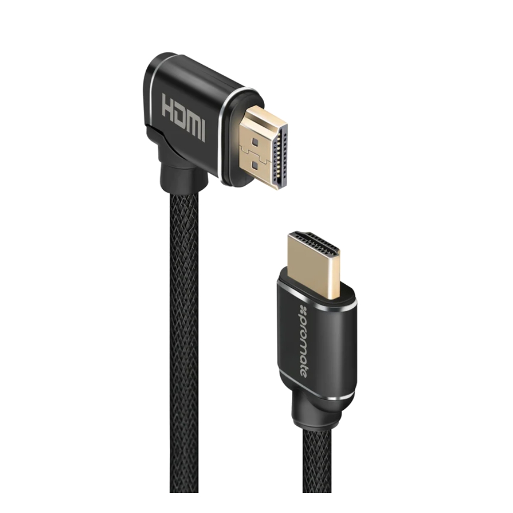 Buy Promate hd right angle 4k hdmi audio video cable  (prolink4k1-500) 5 meter in Saudi Arabia