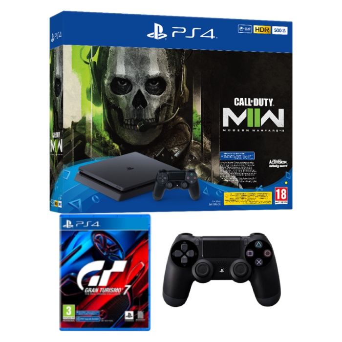 

Playstation 4 500gb standard console + call of duty modern warfare ii voucher + dualsho...