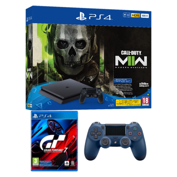 

Playstation 4 500gb standard console + call of duty modern warfare ii voucher + dualsho...