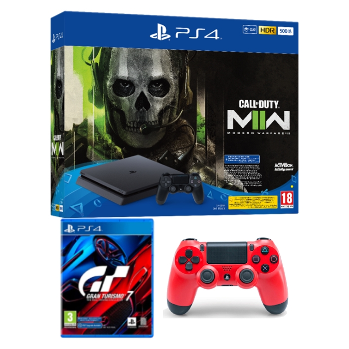 

Playstation 4 500gb standard console + call of duty modern warfare ii voucher + dualsho...