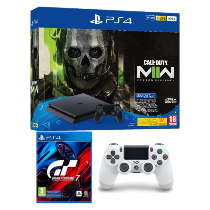 

Playstation 4 500gb standard console + call of duty modern warfare ii voucher + dualsho...