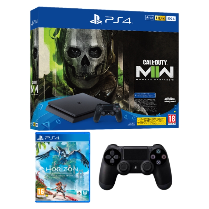

Playstation 4 500gb standard console + call of duty modern warfare ii voucher + dualsho...
