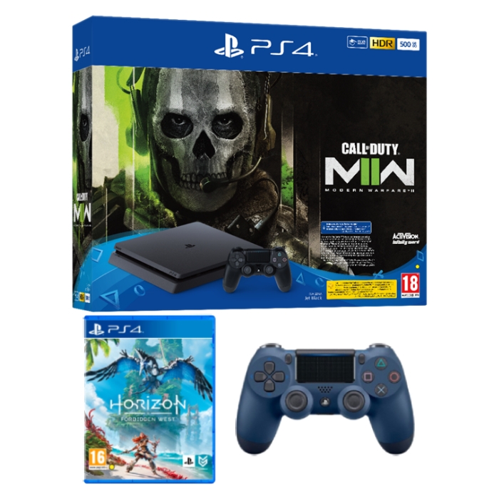 

Playstation 4 500gb standard console + call of duty modern warfare ii voucher + dualsho...