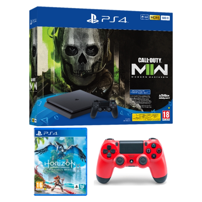 

Playstation 4 500gb standard console + call of duty modern warfare ii voucher + dualsho...