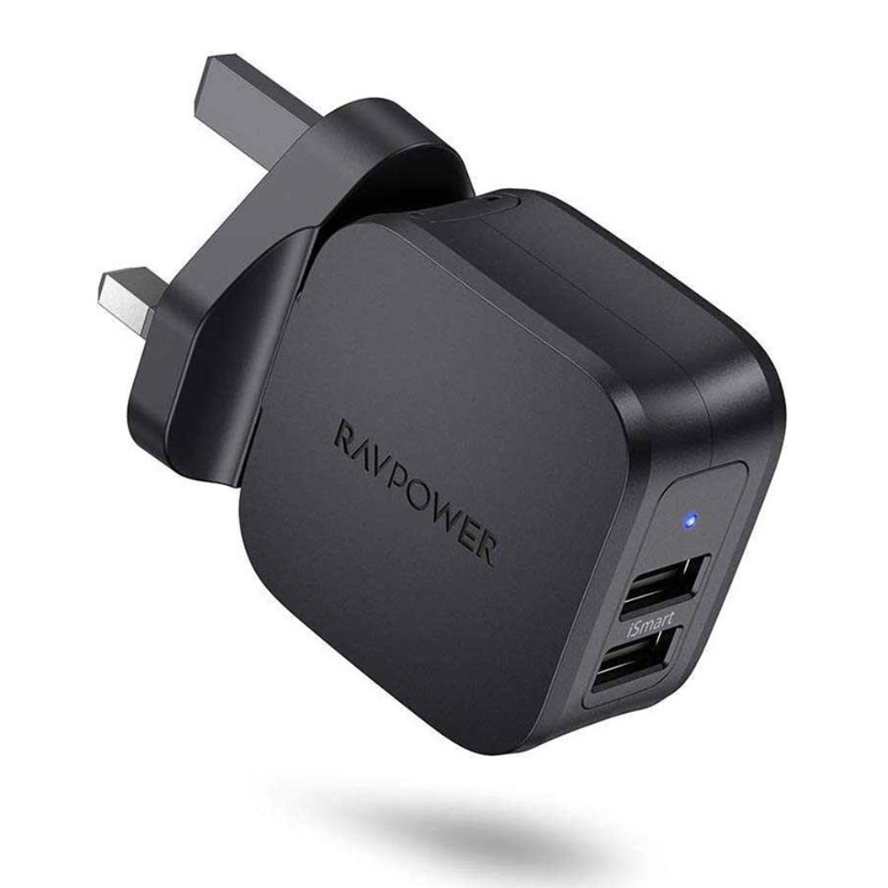 

Ravpower prime 17w usb port wall charger uk - black