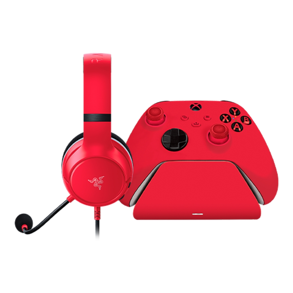 

Razer essential duo bundle for xbox - pulse red (controller sold separately)