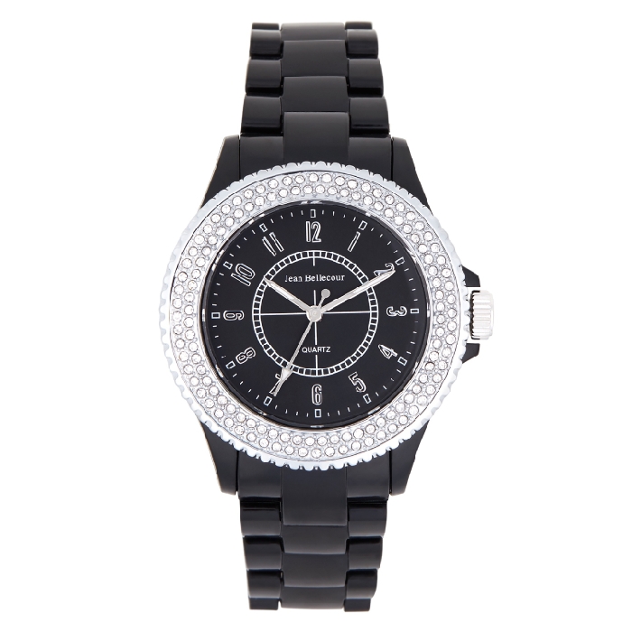 

Jean bellecour 40mm ladies casual analog leather watch - redh50