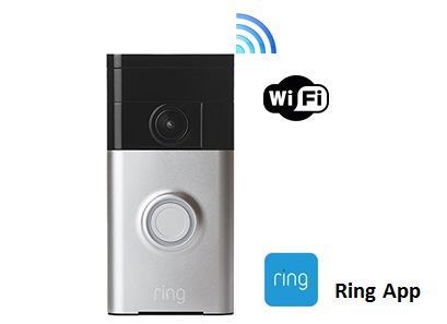 

Ring wi-fi enabled video doorbell - silver