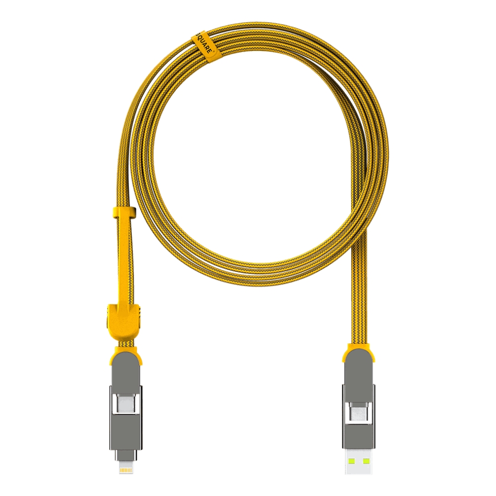 

Rolling square incharge xl 4in1 2m cable - yellow