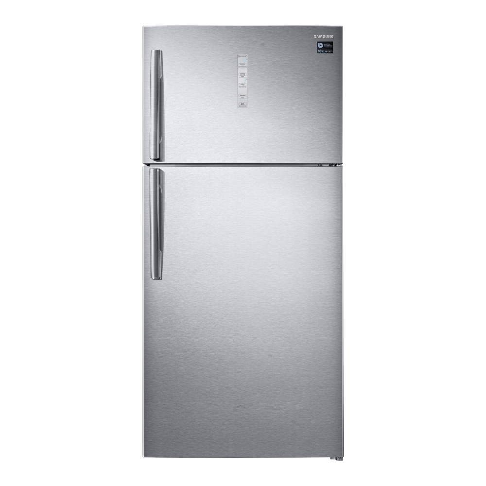 

Samsung 22cft refrigerator top mount freezer - silver (rt62k7050slb)