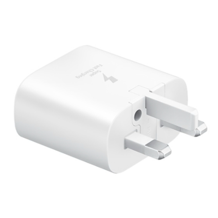 Buy Samsung 25w wall charger + usb-c cable - white in Saudi Arabia