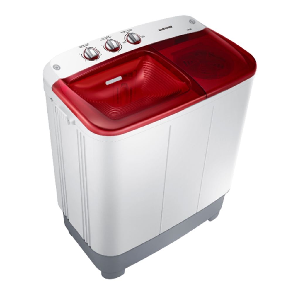 Buy Samsung 6. 5kg twin tub washing machine (wt65h2500hp1) red in Saudi Arabia
