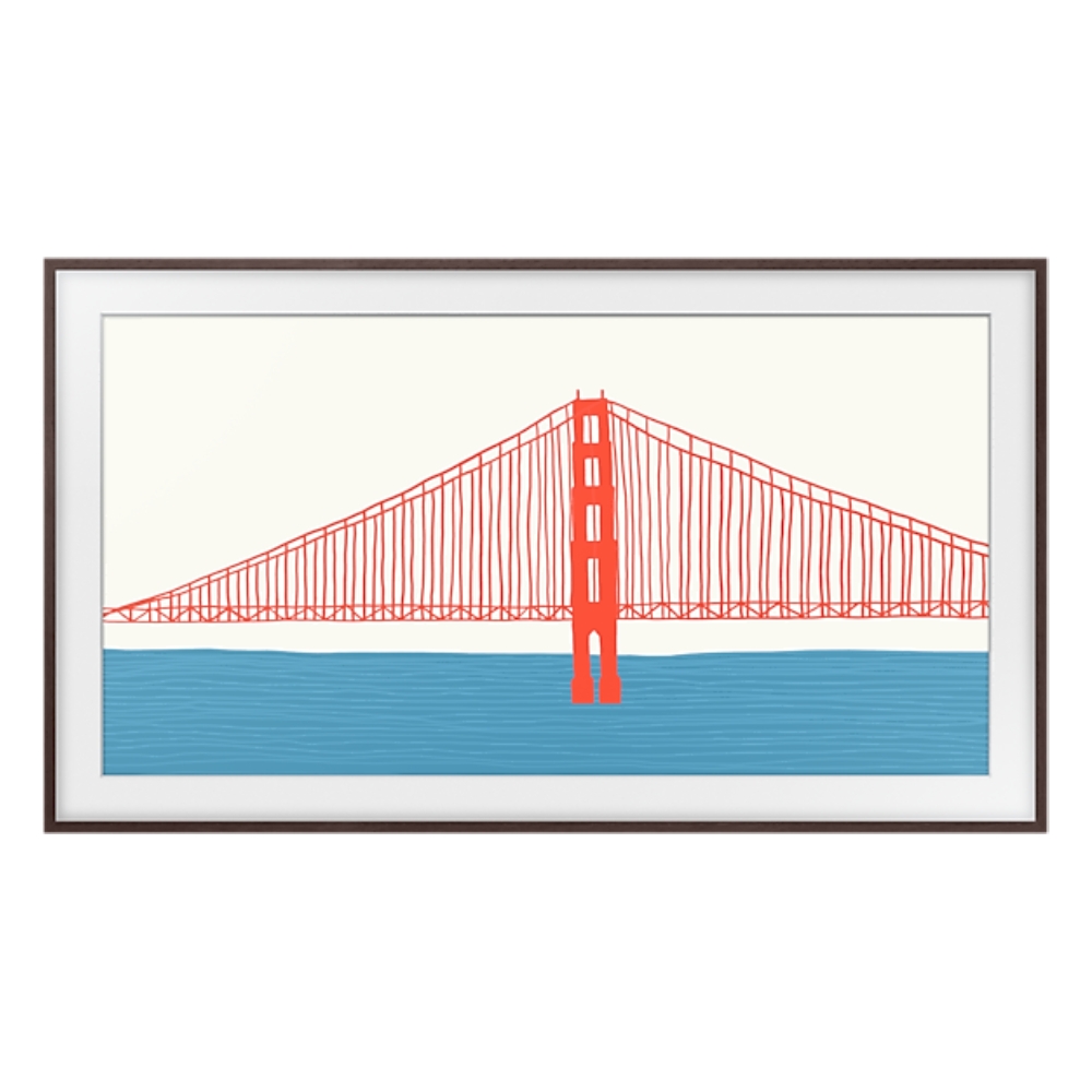 

Samsung 85 inch customizable frame for the frame tv (brown) | vg-scfa85bwbru